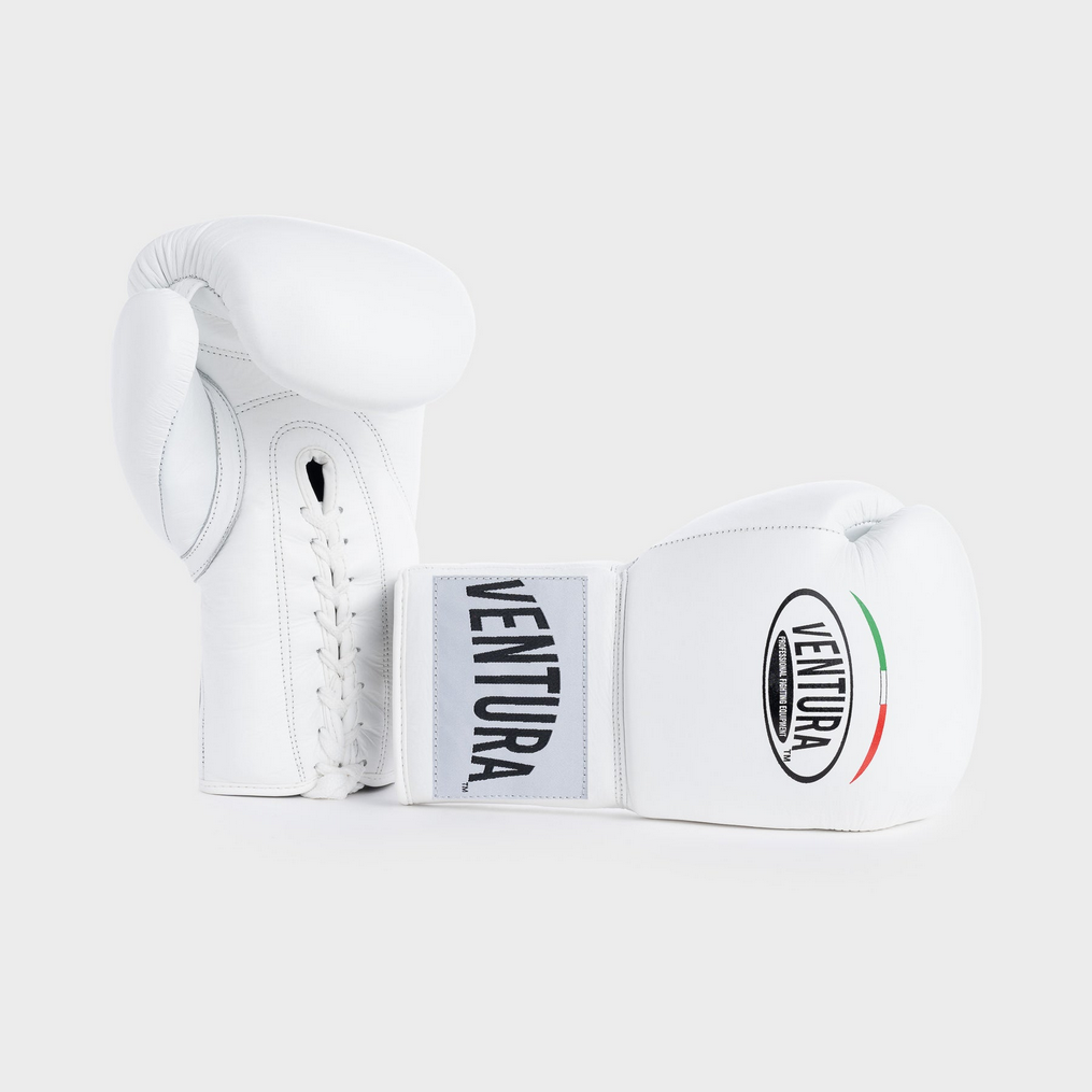 VENTURA Leather Lace Up Boxing Gloves - Afbeelding 1